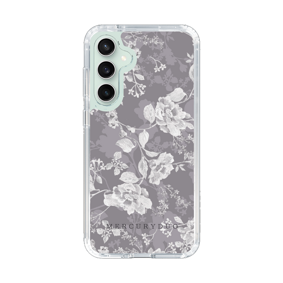 Slim Protection Case［ MERCURYDUO - NuanceFlower -Grey ］