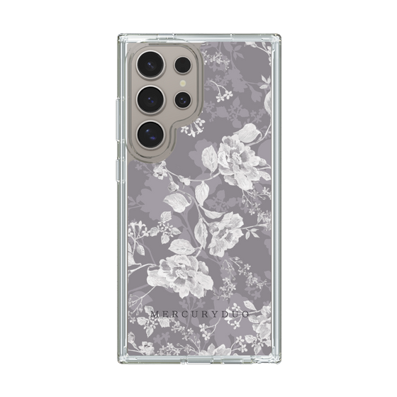Slim Protection Case［ MERCURYDUO - NuanceFlower -Grey ］