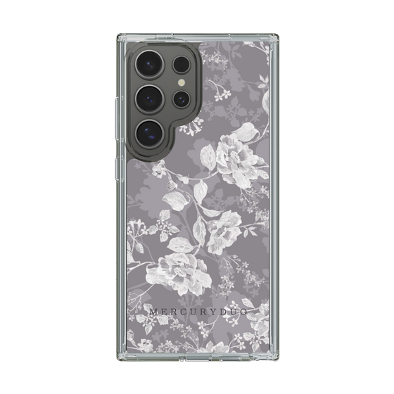 Slim Protection Case［ MERCURYDUO - NuanceFlower -Grey ］