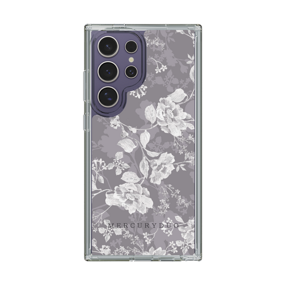 Slim Protection Case［ MERCURYDUO - NuanceFlower -Grey ］