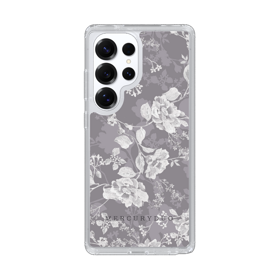 Slim Protection Case［ MERCURYDUO - NuanceFlower -Grey ］