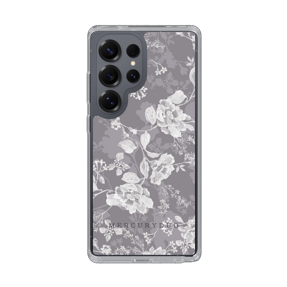 Slim Protection Case［ MERCURYDUO - NuanceFlower -Grey ］