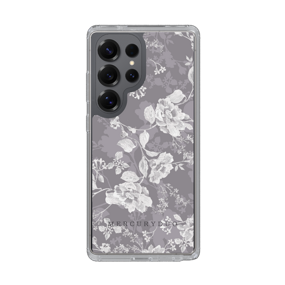 Slim Protection Case［ MERCURYDUO - NuanceFlower -Grey ］