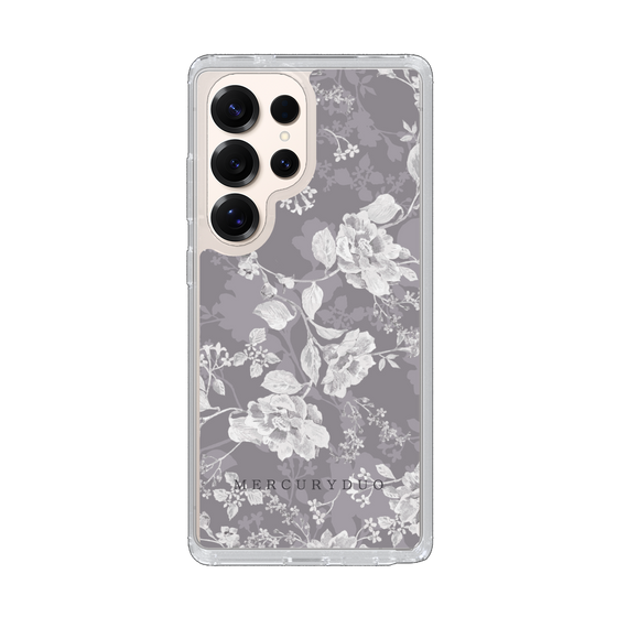 Slim Protection Case［ MERCURYDUO - NuanceFlower -Grey ］