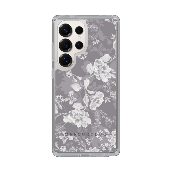 Slim Protection Case［ MERCURYDUO - NuanceFlower -Grey ］