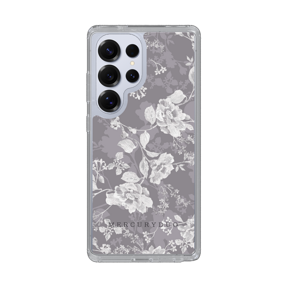 Slim Protection Case［ MERCURYDUO - NuanceFlower -Grey ］