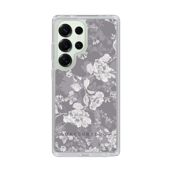 Slim Protection Case［ MERCURYDUO - NuanceFlower -Grey ］