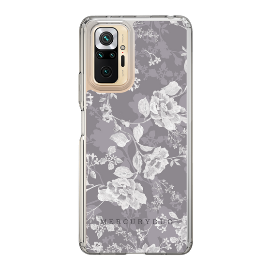 Slim Protection Case［ MERCURYDUO - NuanceFlower -Grey ］