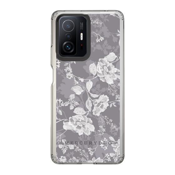 Slim Protection Case［ MERCURYDUO - NuanceFlower -Grey ］