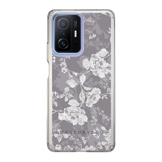 Slim Protection Case［ MERCURYDUO - NuanceFlower -Grey ］