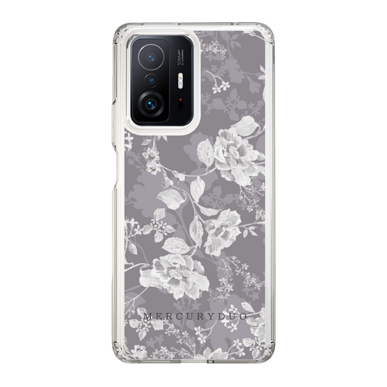 Slim Protection Case［ MERCURYDUO - NuanceFlower -Grey ］