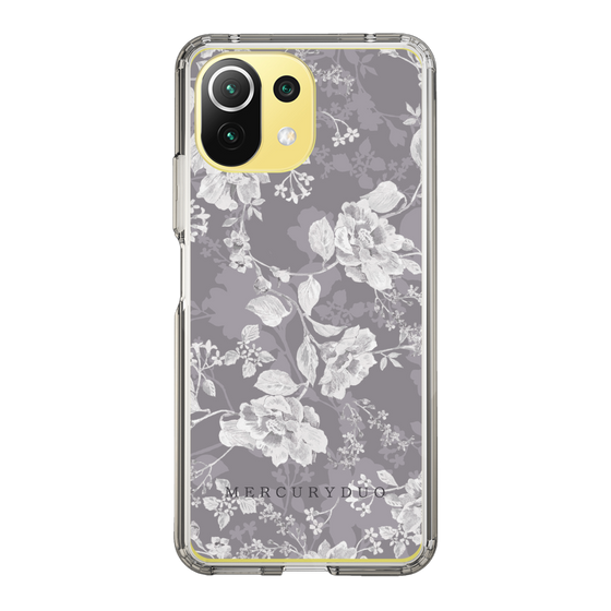 Slim Protection Case［ MERCURYDUO - NuanceFlower -Grey ］