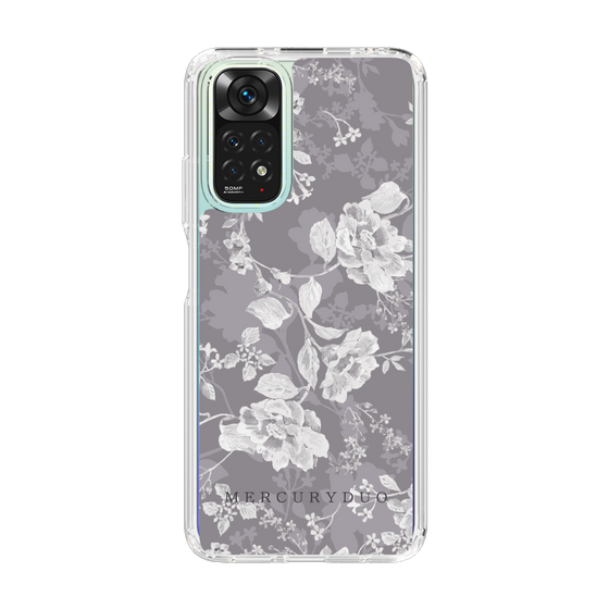 Slim Protection Case［ MERCURYDUO - NuanceFlower -Grey ］