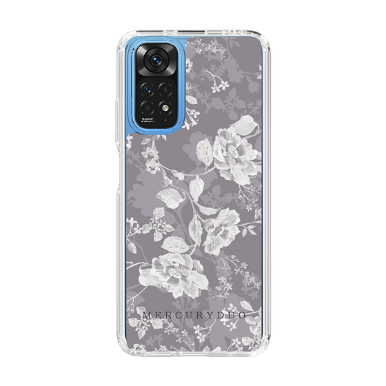 Slim Protection Case［ MERCURYDUO - NuanceFlower -Grey ］