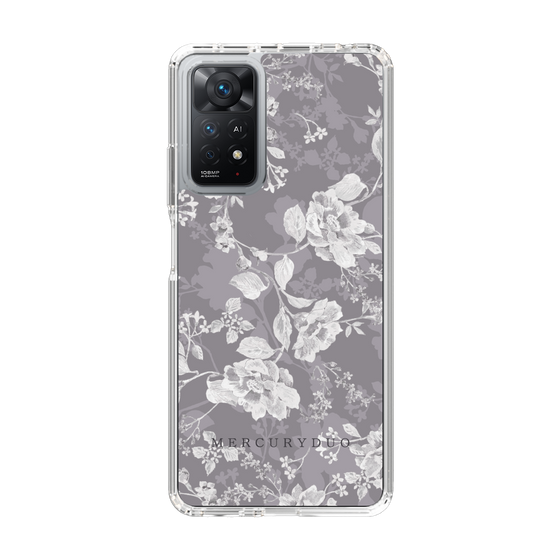 Slim Protection Case［ MERCURYDUO - NuanceFlower -Grey ］