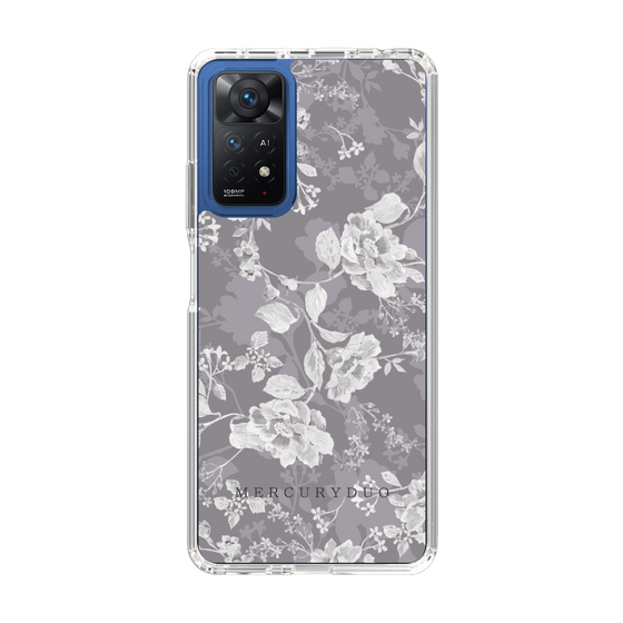 Slim Protection Case［ MERCURYDUO - NuanceFlower -Grey ］
