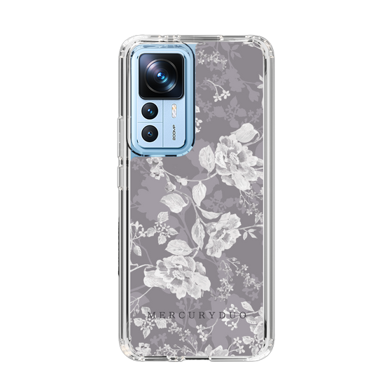 Slim Protection Case［ MERCURYDUO - NuanceFlower -Grey ］