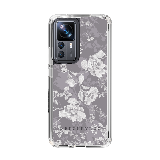 Slim Protection Case［ MERCURYDUO - NuanceFlower -Grey ］