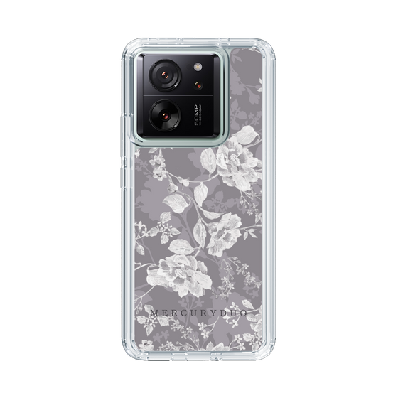 Slim Protection Case［ MERCURYDUO - NuanceFlower -Grey ］