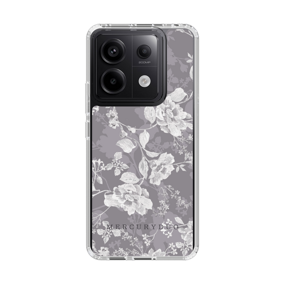 Slim Protection Case［ MERCURYDUO - NuanceFlower -Grey ］