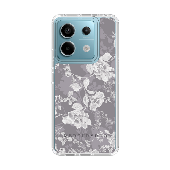 Slim Protection Case［ MERCURYDUO - NuanceFlower -Grey ］