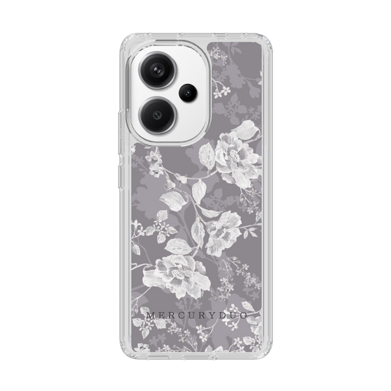 Slim Protection Case［ MERCURYDUO - NuanceFlower -Grey ］