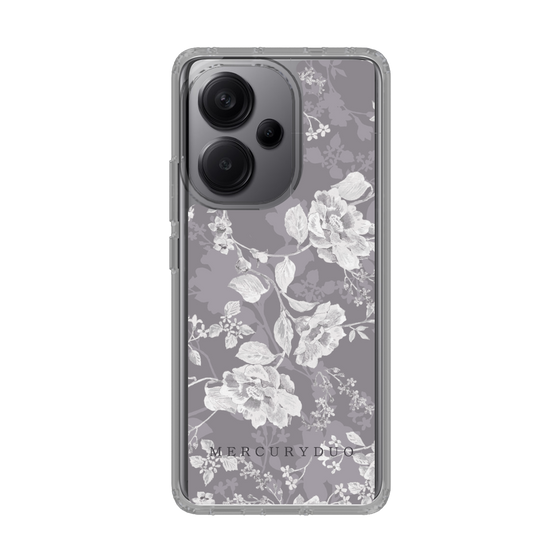 Slim Protection Case［ MERCURYDUO - NuanceFlower -Grey ］