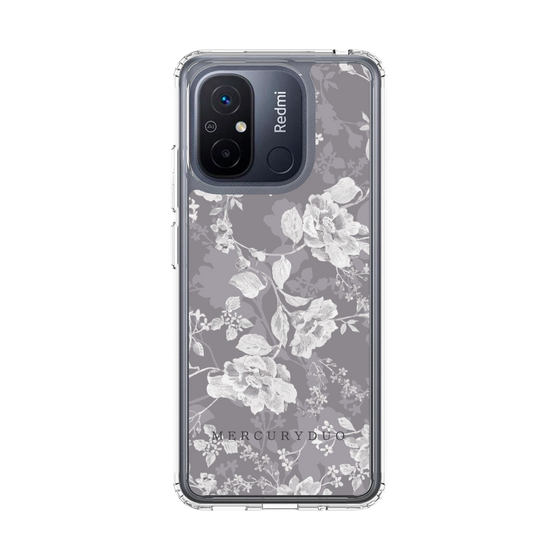 Slim Protection Case［ MERCURYDUO - NuanceFlower -Grey ］