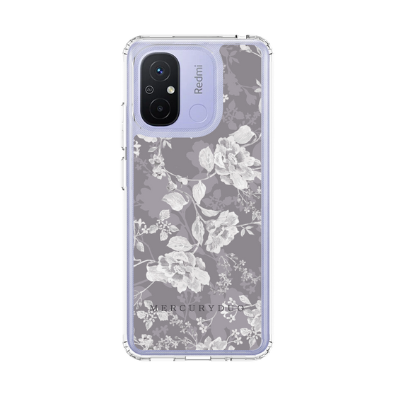 Slim Protection Case［ MERCURYDUO - NuanceFlower -Grey ］
