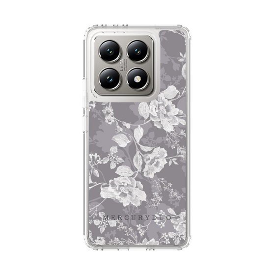 Slim Protection Case［ MERCURYDUO - NuanceFlower -Grey ］
