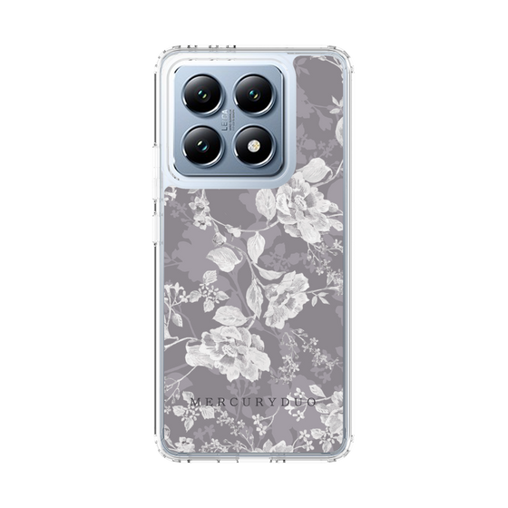 Slim Protection Case［ MERCURYDUO - NuanceFlower -Grey ］