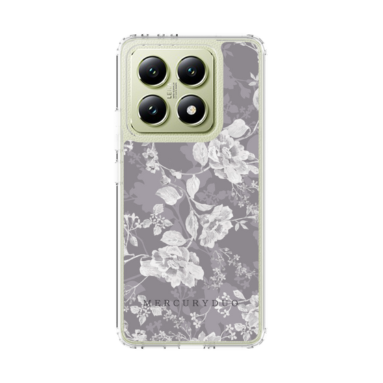 Slim Protection Case［ MERCURYDUO - NuanceFlower -Grey ］