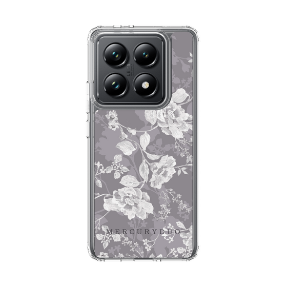 Slim Protection Case［ MERCURYDUO - NuanceFlower -Grey ］