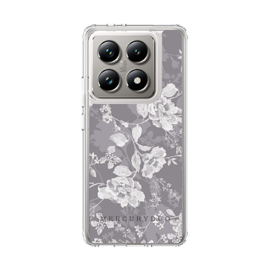 Slim Protection Case［ MERCURYDUO - NuanceFlower -Grey ］