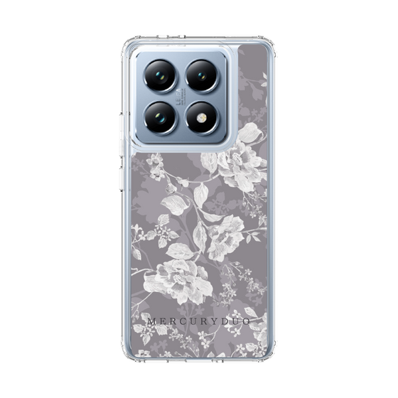 Slim Protection Case［ MERCURYDUO - NuanceFlower -Grey ］