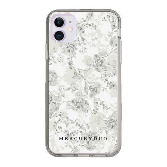 Slim Protection Case［ MERCURYDUO - NuanceFlower - White ］