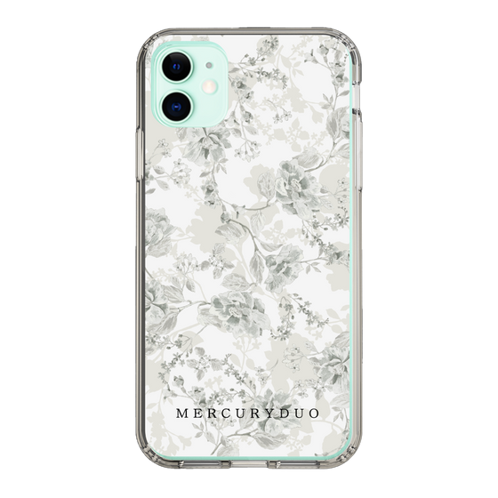 Slim Protection Case［ MERCURYDUO - NuanceFlower - White ］
