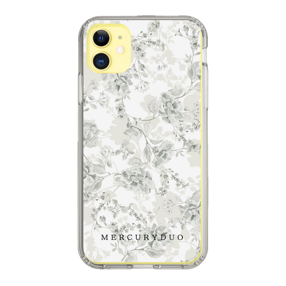 Slim Protection Case［ MERCURYDUO - NuanceFlower - White ］