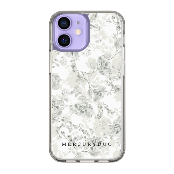 Slim Protection Case［ MERCURYDUO - NuanceFlower - White ］