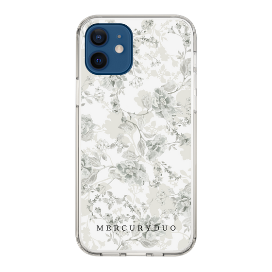 Slim Protection Case［ MERCURYDUO - NuanceFlower - White ］