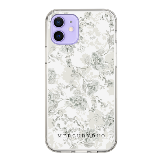 Slim Protection Case［ MERCURYDUO - NuanceFlower - White ］