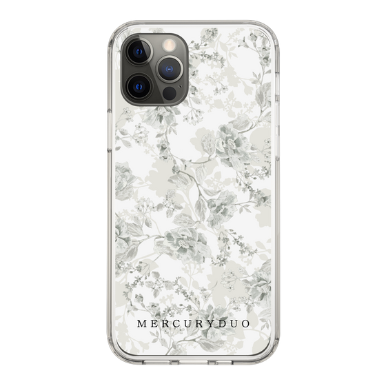 Slim Protection Case［ MERCURYDUO - NuanceFlower - White ］
