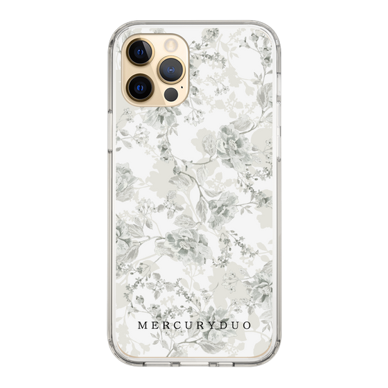 Slim Protection Case［ MERCURYDUO - NuanceFlower - White ］