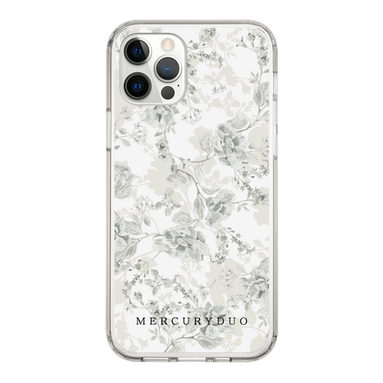 Slim Protection Case［ MERCURYDUO - NuanceFlower - White ］