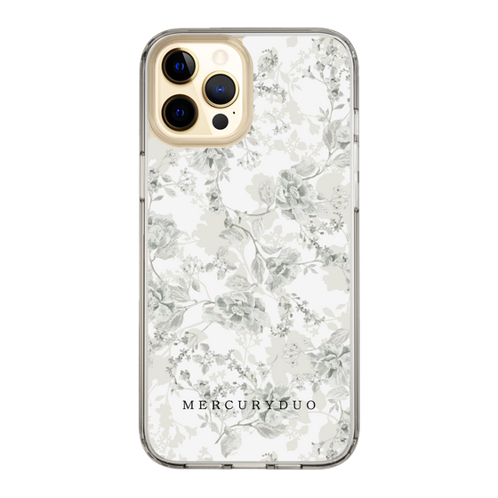 Slim Protection Case［ MERCURYDUO - NuanceFlower - White ］
