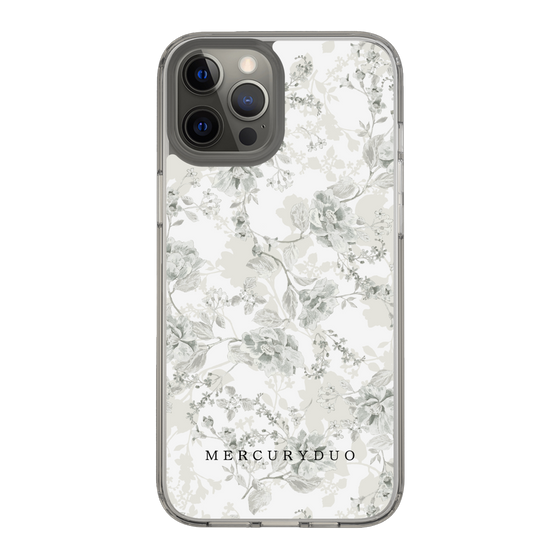 Slim Protection Case［ MERCURYDUO - NuanceFlower - White ］