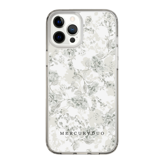 Slim Protection Case［ MERCURYDUO - NuanceFlower - White ］