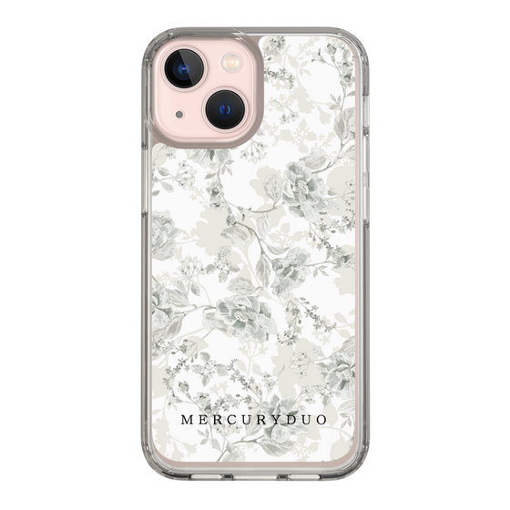 Slim Protection Case［ MERCURYDUO - NuanceFlower - White ］