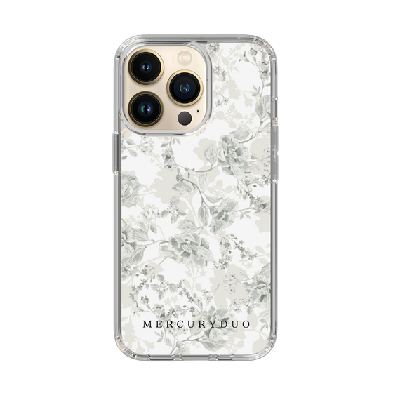 Slim Protection Case［ MERCURYDUO - NuanceFlower - White ］