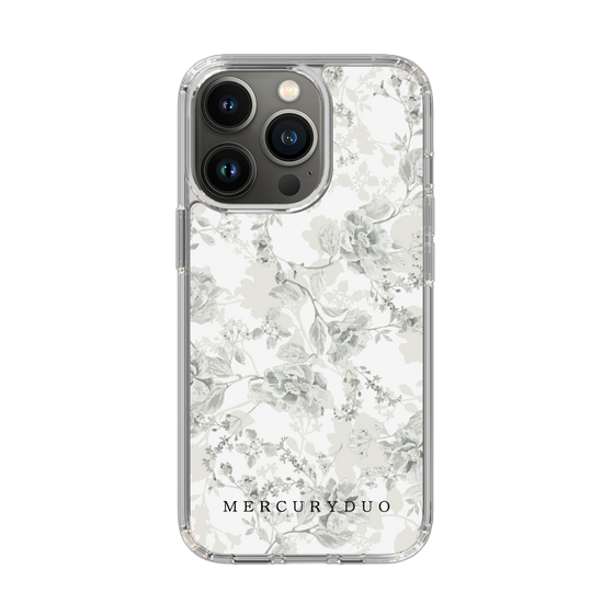 Slim Protection Case［ MERCURYDUO - NuanceFlower - White ］